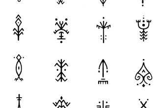 design tribal art inspired tattoo sheet