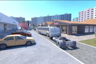 create 3d game environment, metaverse, map level and world for unity or unreal