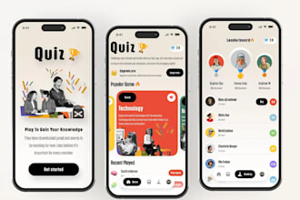 develop a custom educational, interactive, and corporate training quiz app