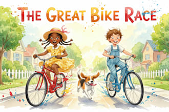 watercolor children story book illustration watercolor children book kids book