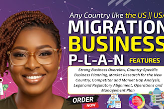 professional migration business plan for visa business approval, partnership
