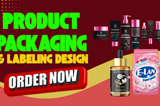 create a premium product packaging and label design