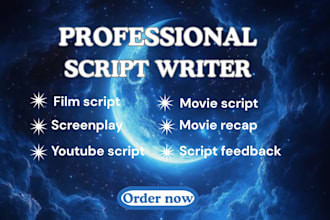 write a professional movie and film screenplay script feedback