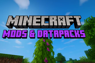 create custom minecraft datapacks or fabric mod minecraft map minecraft server