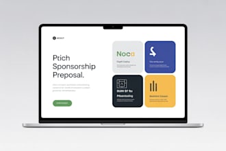 design pitch deck, sponsorship deck, and business proposal presentation