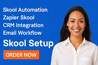 deliver skool automation zapier skool crm integration email workflow expert