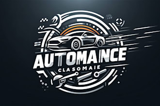 do automotive logo car, garage, mechanic, racing with satisfaction guaranteed