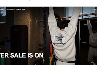 design activewear shopify store gym clothing website sportwear store fitness