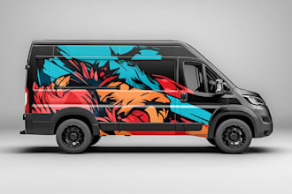 do car wrap design,vehicle decals or sticker wraps design