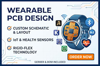 design professional wearable pcb for smartwatch
