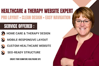do medical home healthcare and mental wellness therapy website for your business