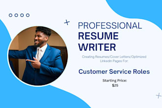 write you a resume that is tailored to customer service