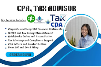 be your tax advisor, sign your CPA letter,  write comfort letter