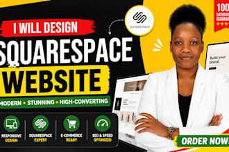 build squarespace website design ecommerce development online landing page SEO