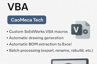 automate your solidworks tasks using excel or vba macros