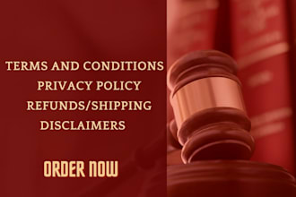 write legal website terms and conditions or privacy policy