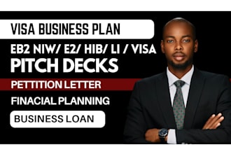 write professional visa business plan for eb2 niw, e2, l1, o1, h1b visas