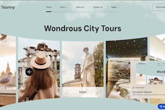 design squarespace tourist website tour guide travel agency bus tour operator
