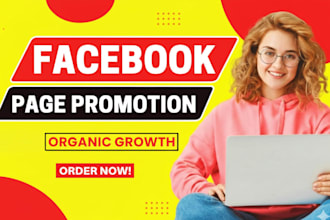 do organic facebook page promotion for page marketing grow followers