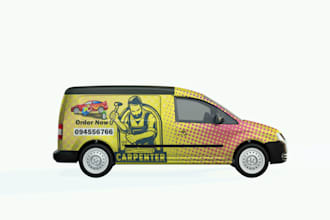 design professional car warp , van wrap , racing car wrap