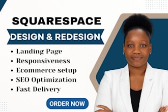 design or revamp your professional squarespace website to be high converting