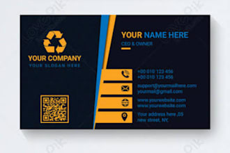 create unique, minimalist business card designs