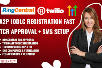 do ringcentral tcr approval, twilio a2p 10dlc registration