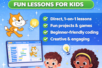 teach scratch junior and scratch to kids aged between 6 to 14