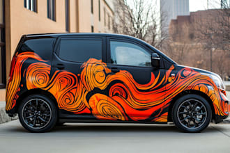 professional car wrap design, van wrap design and car wrap