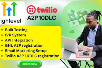 setup twilio a2p 10dlc registration ghl compliance SMS setup IVR autoresponder