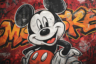 design a stylish graffiti inspired logo