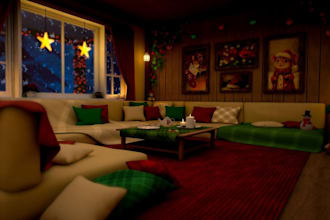 create vrchat world, metaverse world, nightclub, bar, cozy world in unity