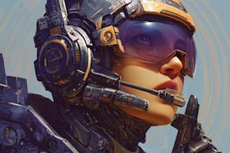 draw sci fi illustration and sci fi sci fi illustration