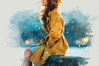 paint watercolor illustration and watercolor art