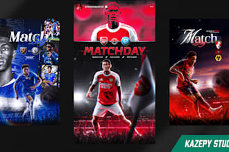 sports graphics, flyer, poster, matchday