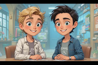draw realistic personalized cartoon of you