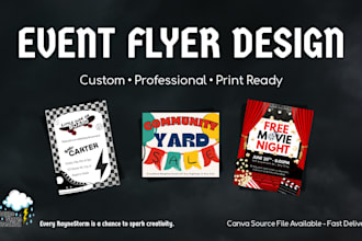 create an eye catching event flyer