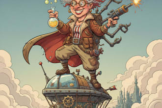 design original characters, cartoons and caricatures
