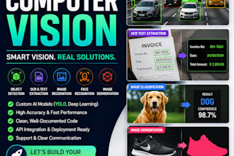 build ai computer vision, object detection, ocr and image recognition solutions