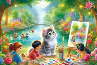 draw children book illustration and book cover illustration
