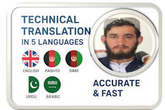 do technical and copy writing services across 5 languages
