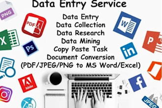 data entry all work to data