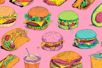 design food pop art of your food pop art