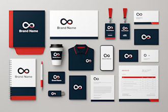 design business card, letterhead, and stationery all items