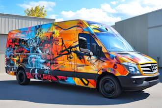 professional car wrap design, van wrap design and car wrap