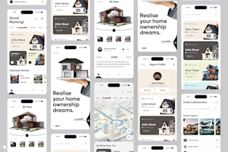 develop real estate app, hotel booking app, house renting app, agent app