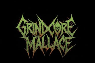 design a grindcore metal logo