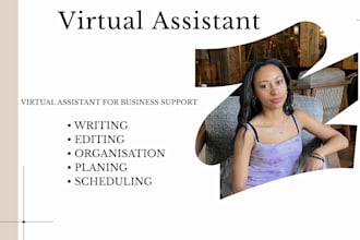 provide virtual assistance, writing, and editing support