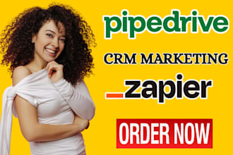 setup pipedrive CRM, zapier integration, jotform survey, pipedrive workflow