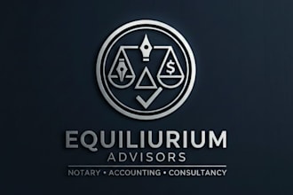 do notary, accounting, consultancy, business logo